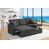 Charcoal Black Linen