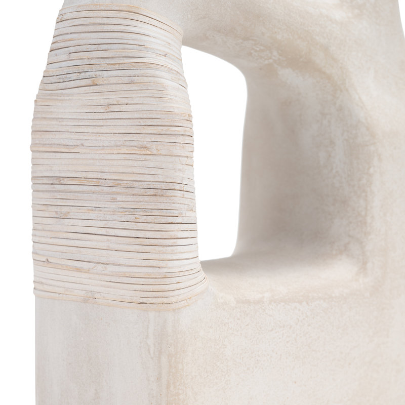 Vase Sagebrook Home Neutral, H 13 po x l 10 po x P 4 po, Blanc