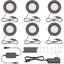 Ensemble de 6 lumières DEL rondes à intensité variable de 2,75 po Inlight avec installation encastrée ou en surface, finition bronze, ensemble de 6, IN-0102-6-BZ-65507584