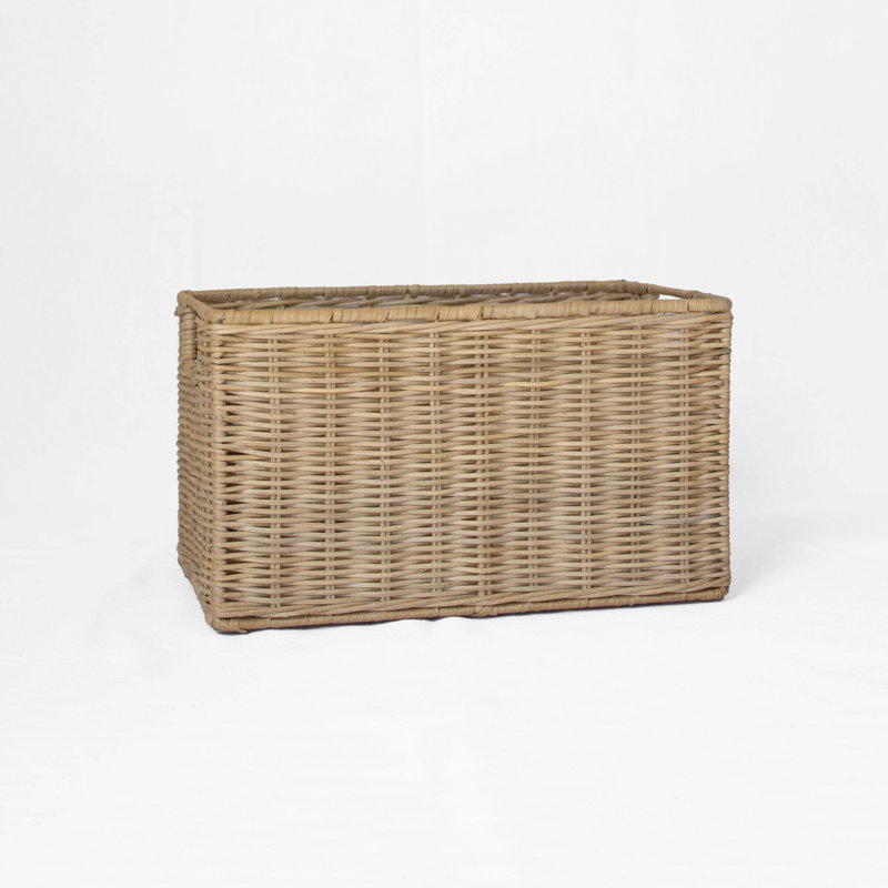 Wicker Storage Basket Large, 7" x 8" x 13"