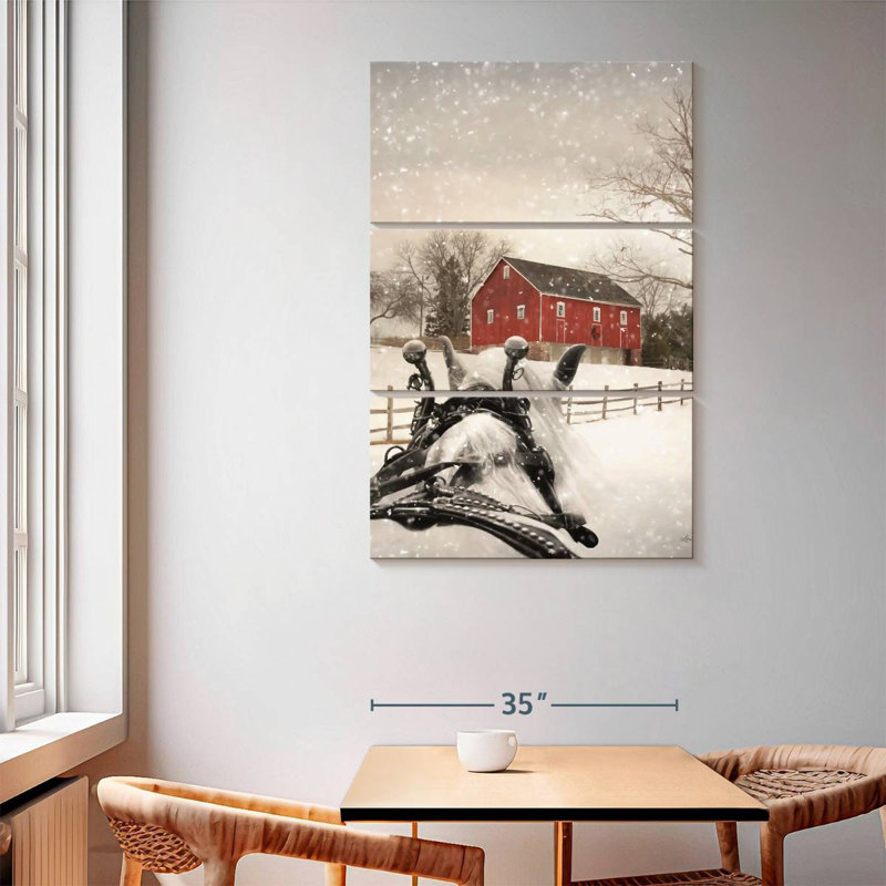 Lilie Winter Ride, 65" H x 42" W