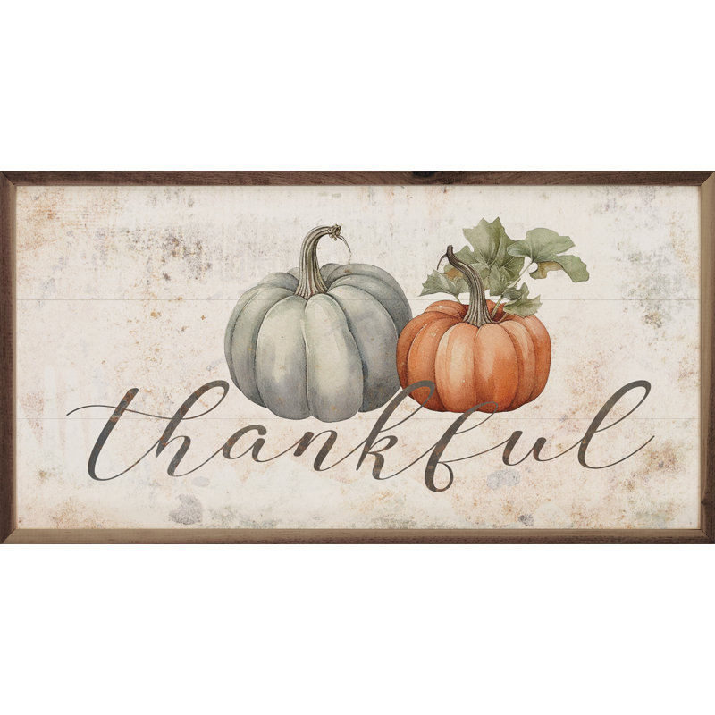 Remerciement des citrouilles blanchies, L 24 po x H 12 po