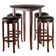 Emilio 4 - Person Walnut Four Leg Dining Set