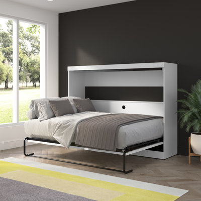 Lit escamotable horizontal 80W Premium blanc
