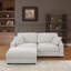 Canapé-lit modulaire surdimensionné en chenille de 91 po avec housse lavable en nuage avec repose-pieds et housse lavable-982929628