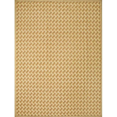 Tapis unique de couleur chameau / orange 9 pi x 12 pi