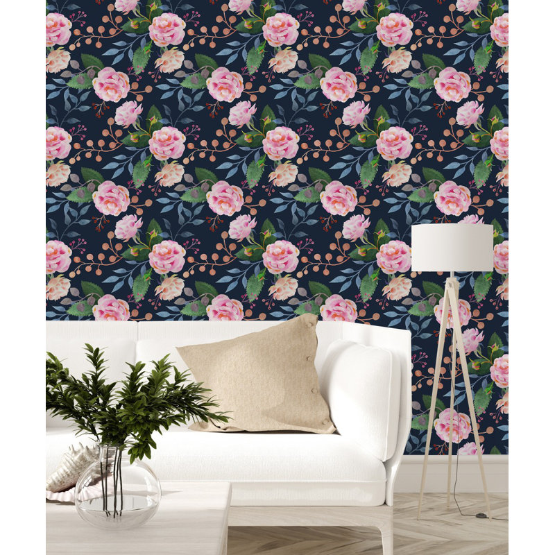 Floral Tile, 2.08' W x 18.75' L
