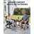 Folding Adirondack Rocking Chair with Retractable Ottoman, All-Weather HDPE Outdoor Rocking Chair, Wooden Textured with Cup Holder for patios, Decks, Gardens, fire pits-1293986225