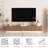 Floating TV Stand Wall Mounted With 16 Color Leds,Modern TV Stand, Floating TV Cabinet Entertainment Center For 55 60 65" TV-1679731725-1704237585