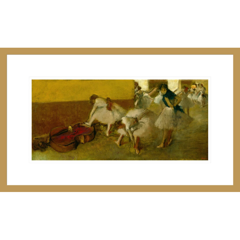 «Dancers in the Green Room» par Edgar Degas, impression giclée encadrée, H 13,08 po x l 21,75 po