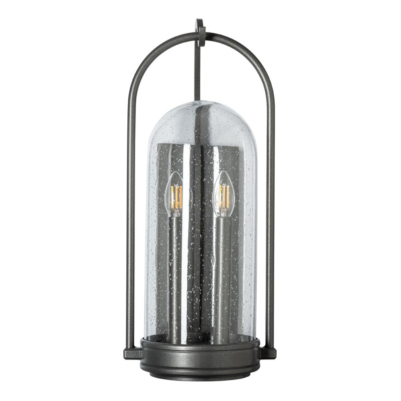 Davis Outdoor Sconce - 10"L x 9.1"W x 22.4"H - Coastal Natural Iron, Coastal Bronze