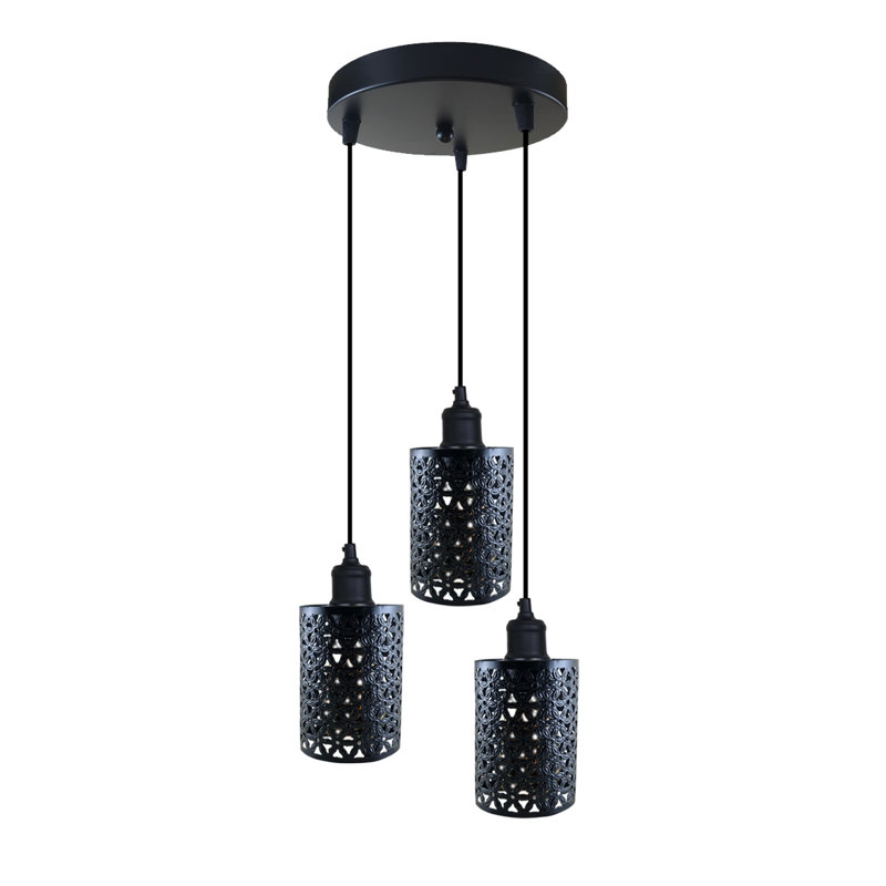 Renwick 3 - Light Cluster Pendant, Black