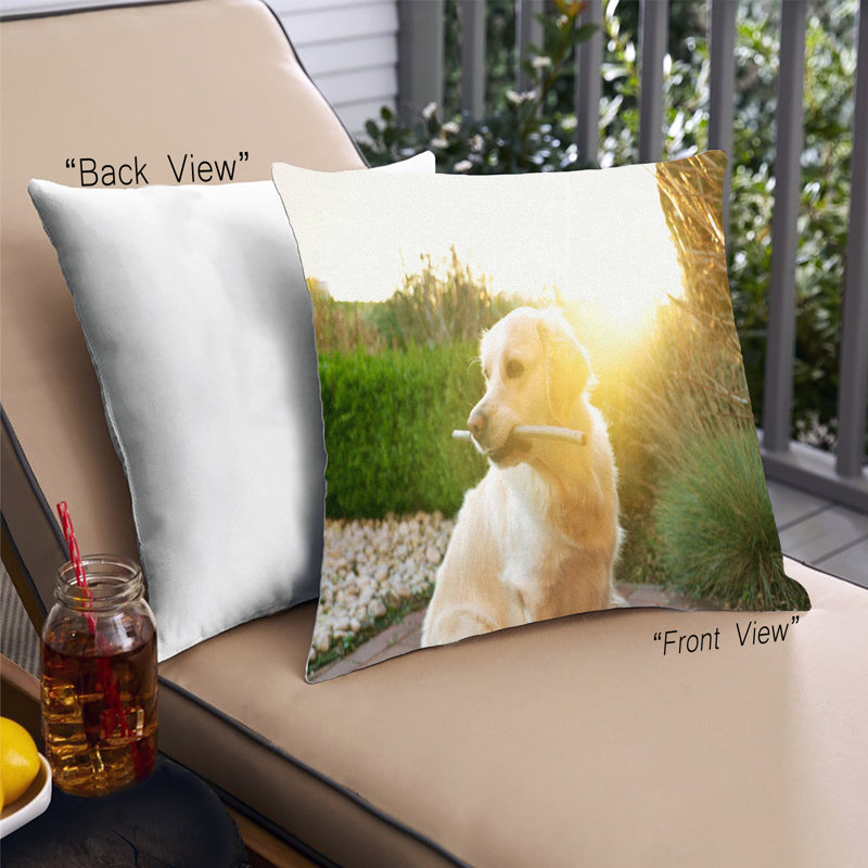 Coussin Dogs Golden Retriever 4, Microsuède