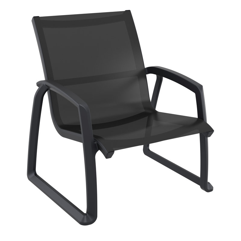 Chaise de patio Farrah, Noir, noir, noir, noir