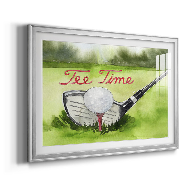 Tee off Time III - reproduction de cadre photo, H 30,5 po x l 42,5 po, Argent