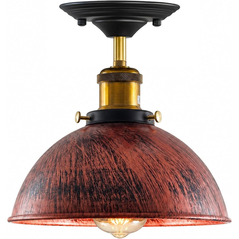 Flush Mount, Rustic Red