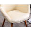 Velvet Chair In Chocolate - Button Back, Stable Solid Wood Base Accent Darkest Brown Back Design,-154219426
