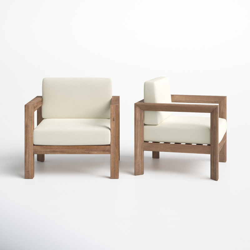 Kesia Acacia Outdoor Lounge Chair