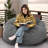 Ester Refillable Foam Bean Bag Chair-107283465-107283464