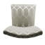 Chaise parsons rembourrée en velours Feldman-22213672