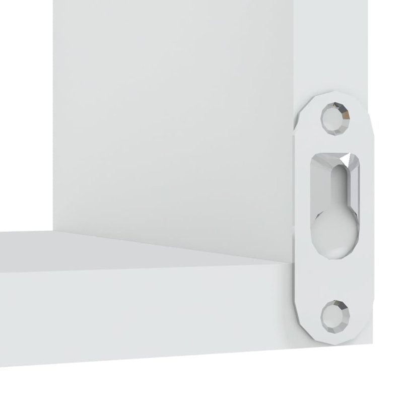 2 Piece Floating Shelf, White