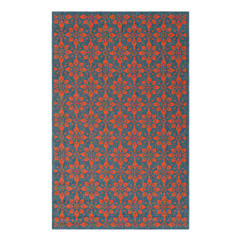 Indoor/Outdoor Trellis Area Rug, Rectangle 5'1" x 8'