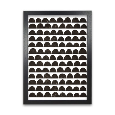 Half Moon Black Texture Original - Print