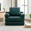 Fauteuil d'appoint pliable en lin tissé 37 po avec accoudoirs détachables Crowe-110811187