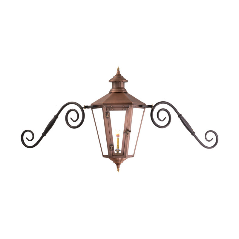 Earlham Gas Powered Outdoor Lantern, 24" H x 24" W x 24" D