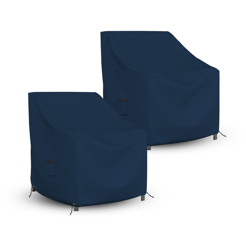 Pack of 2 High Density Waterproof Outdoor Patio Chair Cover, All Weather Protection Patio Deep Seat Chair Cover Protector (Set of 2)
