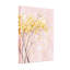 Plantes et fleurs sur fond rose doux avec fleurs jaunes-1490025441