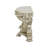 66.6" W Sofa Table in Antique Gold