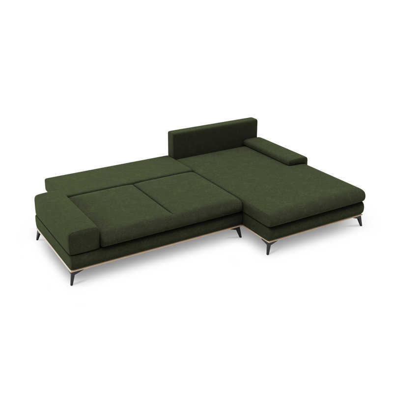 Cuiksa 5 Seater Sofa Bed, Right Hand Facing, Green