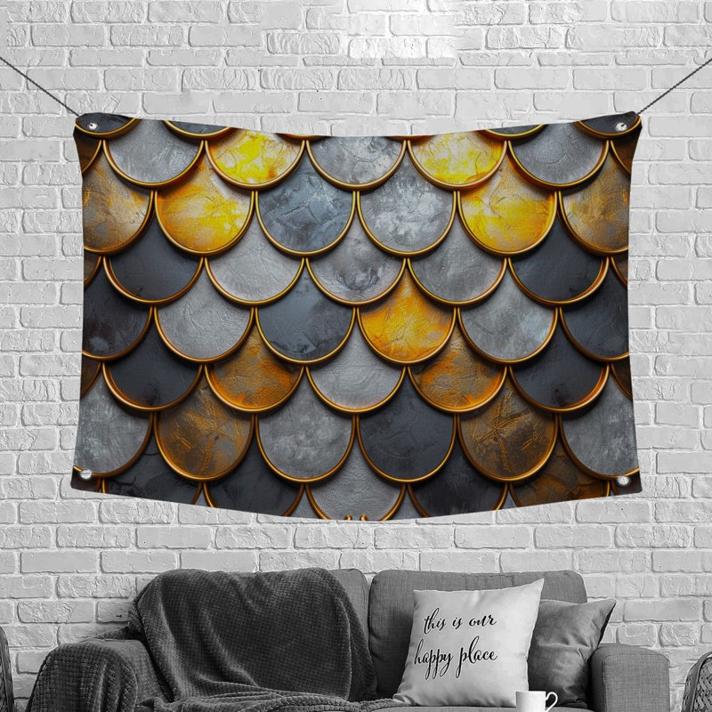 Tapisserie en microfibre, H 68 po x l 80 po