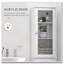 Armoire de rangement mince avec porte en acrylique