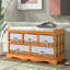 Vandemark Linen Blend Upholstered Storage Bench