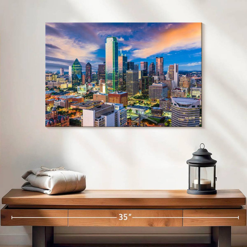 Horizon de Sireci, Dallas, Texas, H 16 po x l 24 po