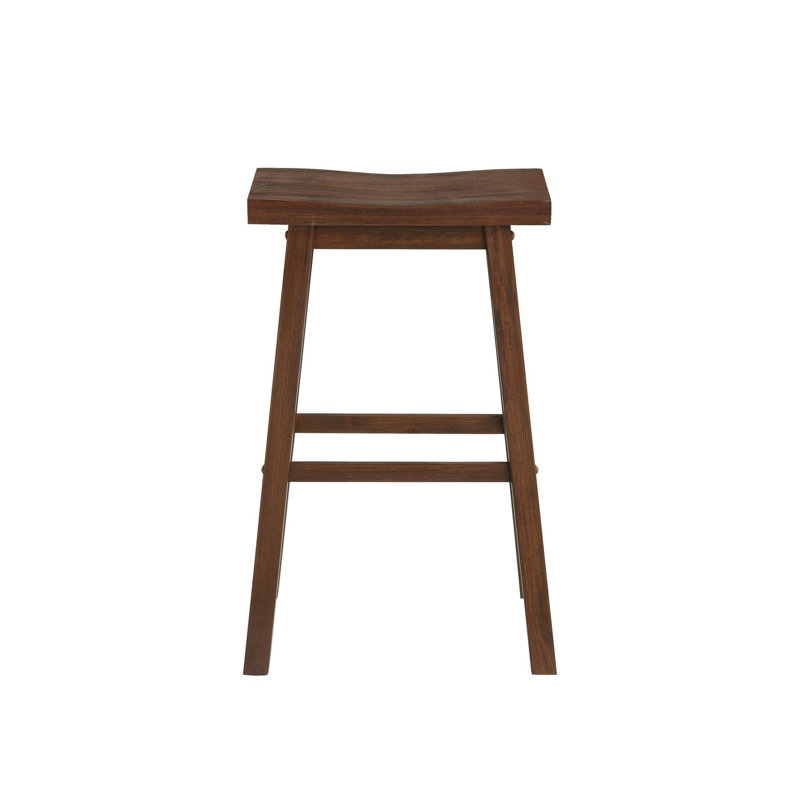 Tabouret de bar et de comptoir en bois massif Kaileah, Brun, Tabouret de bar (hauteur d'assise de 29,25 po)
