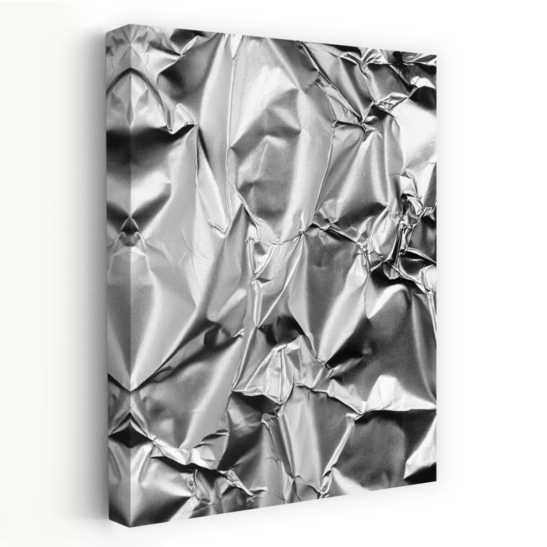 Wrapping Paper Silver Abstract Contemporary Wall Art