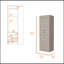 Armoire Alabama, une grande armoire, deux tiroirs