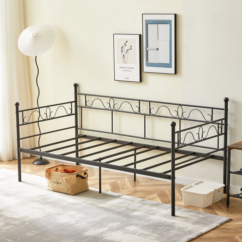 Metal Daybed Frame, Black
