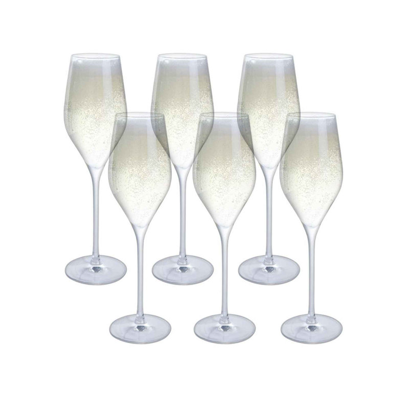 Dartington Crystal Bar Six Prosecco Glasses