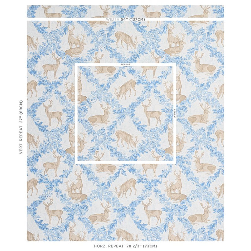 Woburn Meadow Wallpaper, Ice