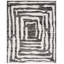 Tapis abstrait en laine noué à la main Kass-995687412