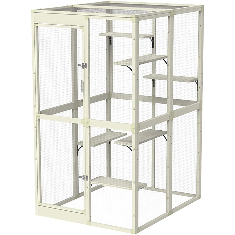 Grand enclos pour chat Chapin Catio pour l'extérieur avec six perchoirs