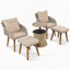 Ensemble de conversation pour patio avec table de bar en osier-1113676691