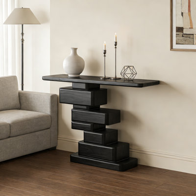 Nordic Minimalist Solid Ash Wood Console Table