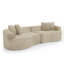 Canapé modulaire courbé 4 places Modern Cloud, canapé de salon à compression minimaliste, sans assemblage, chenille-634559613