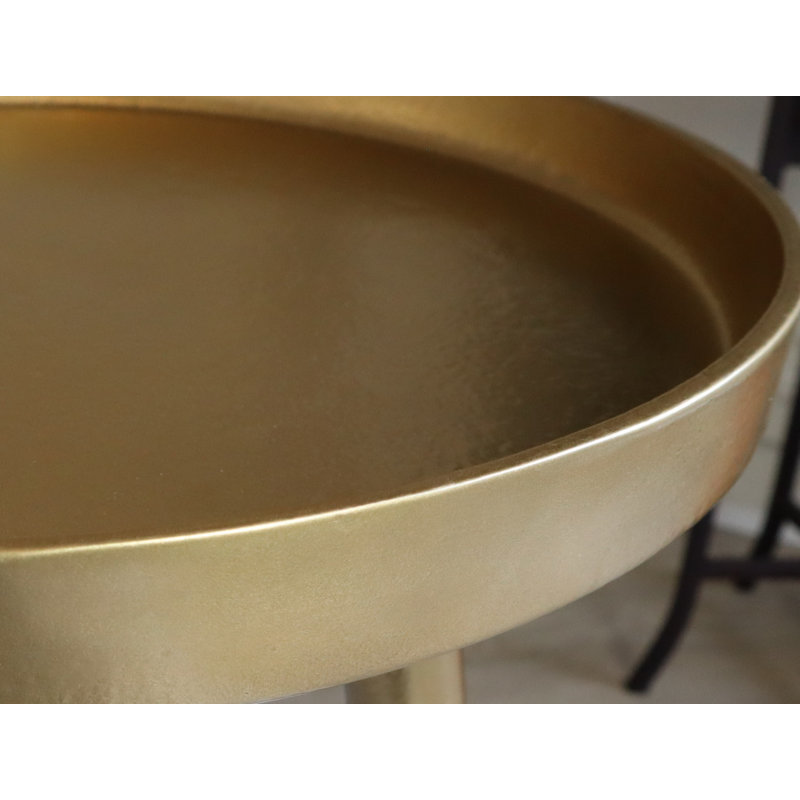 Chandler Tray Top End Table, Gold