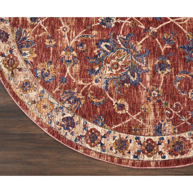 Oriental Indoor Rug, Round 5'
